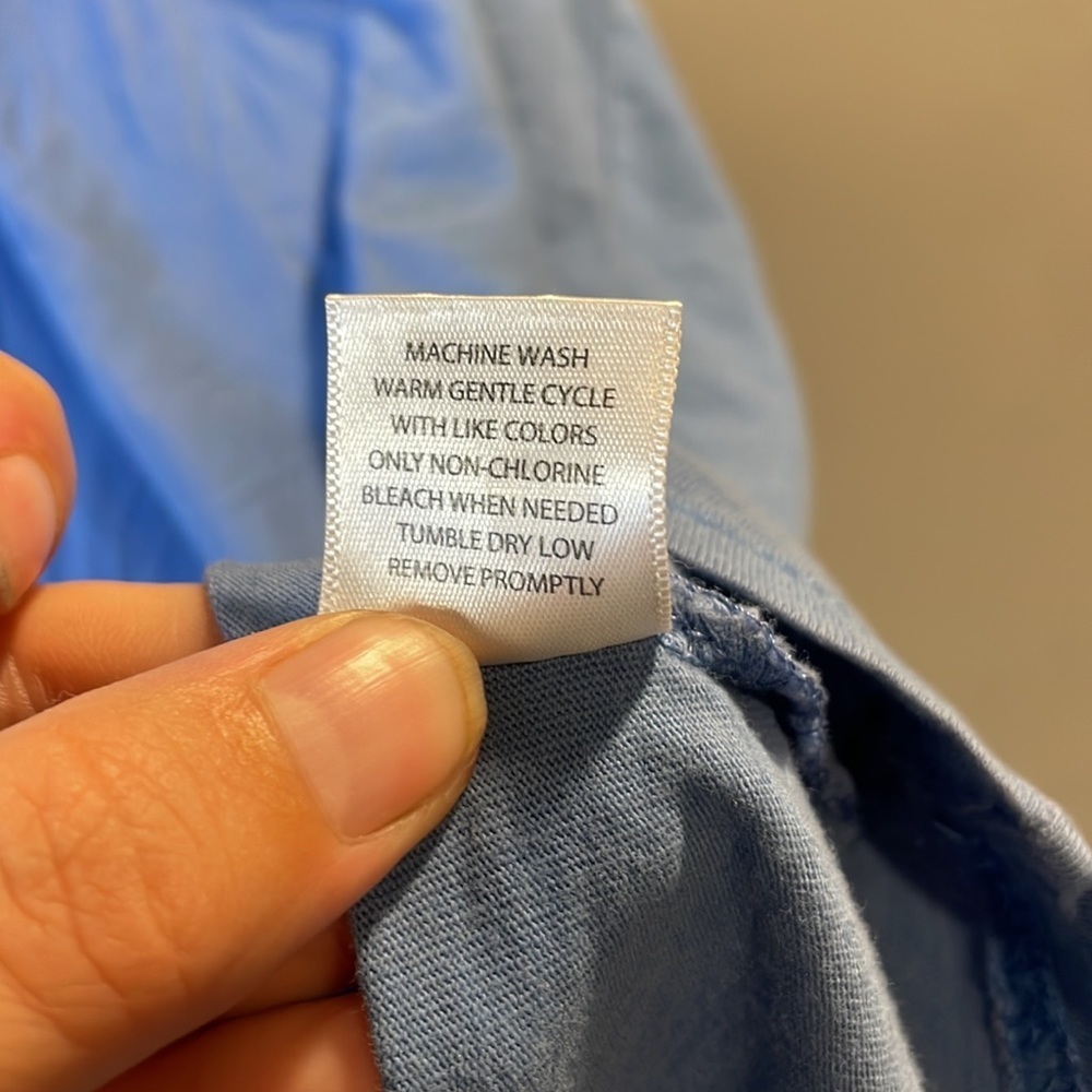 Sky blue basic tee shirt - Picture 6 of 9